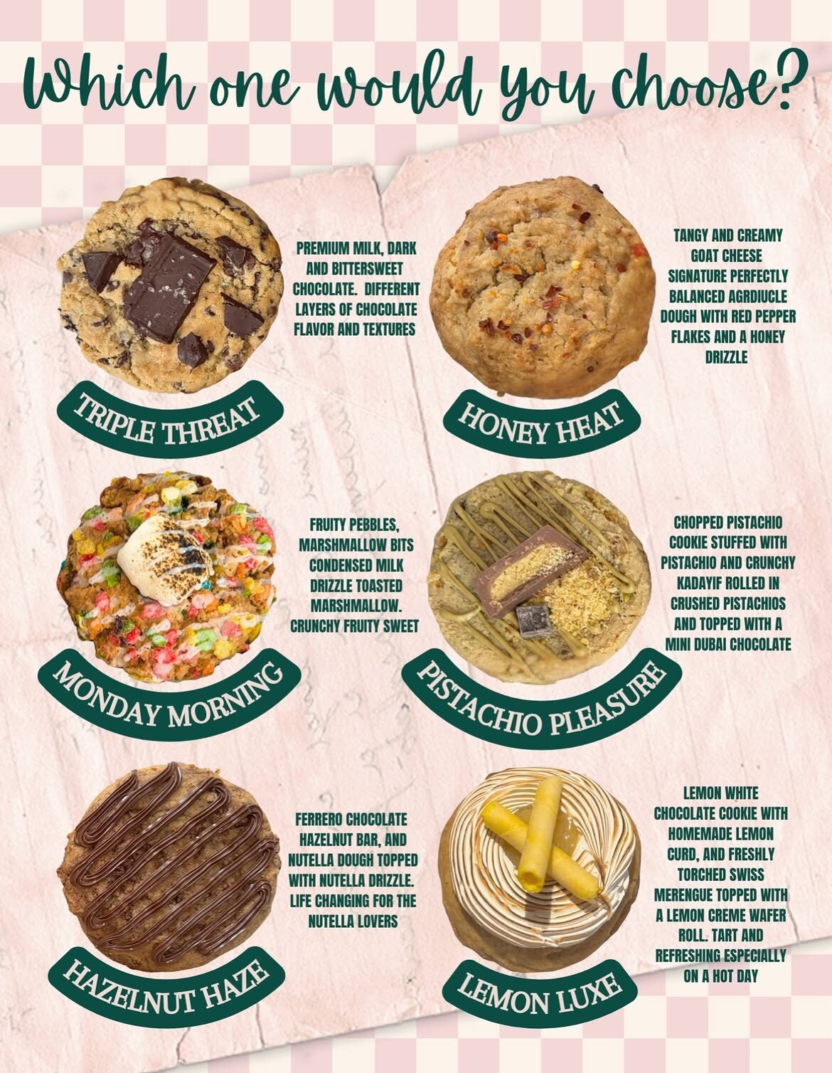 Selection of Agredulce cookie flavors